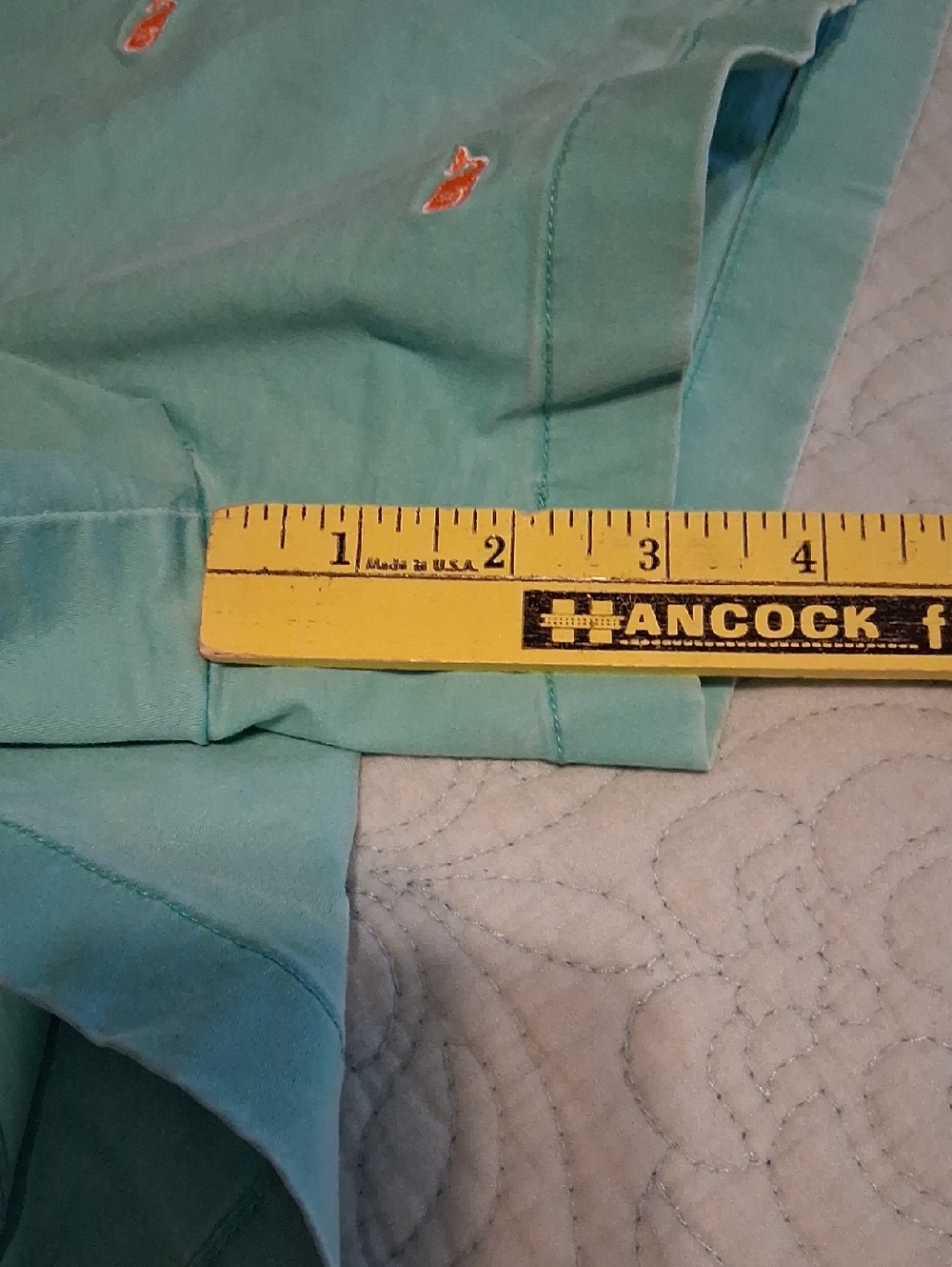 Vineyard Vines Turquoise Shorts with Orange Whale Embroidery - Picture 5 of 6